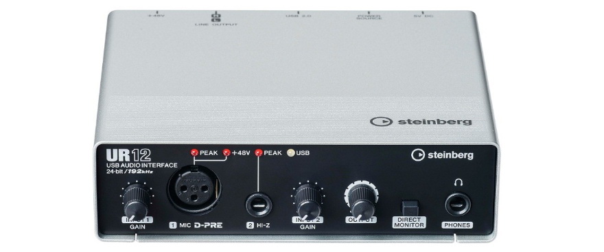 兼容iPad/Mac/PC，实现高品质录音的Steinberg USB音频接口UR12发布